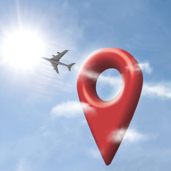 location-symbol-plane